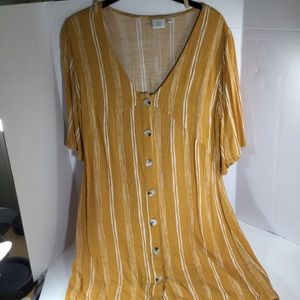 Good Luck Gem Dark Yellow Short Dress